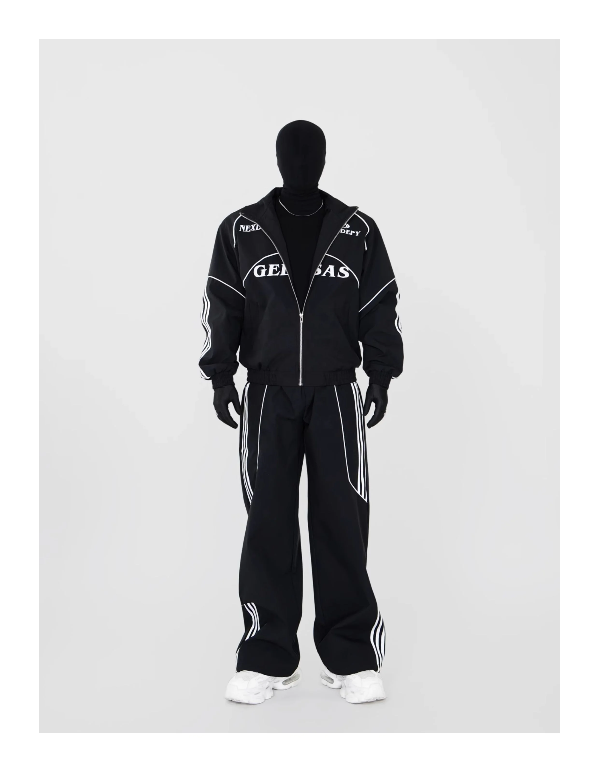 Zip Up Tracksuit Reflective Stripe