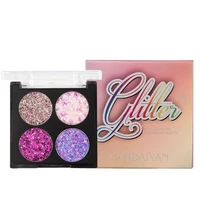 

Cardboard Palette 4 Colors Eyeshadow Palette Pressed Glitter Eyeshadow