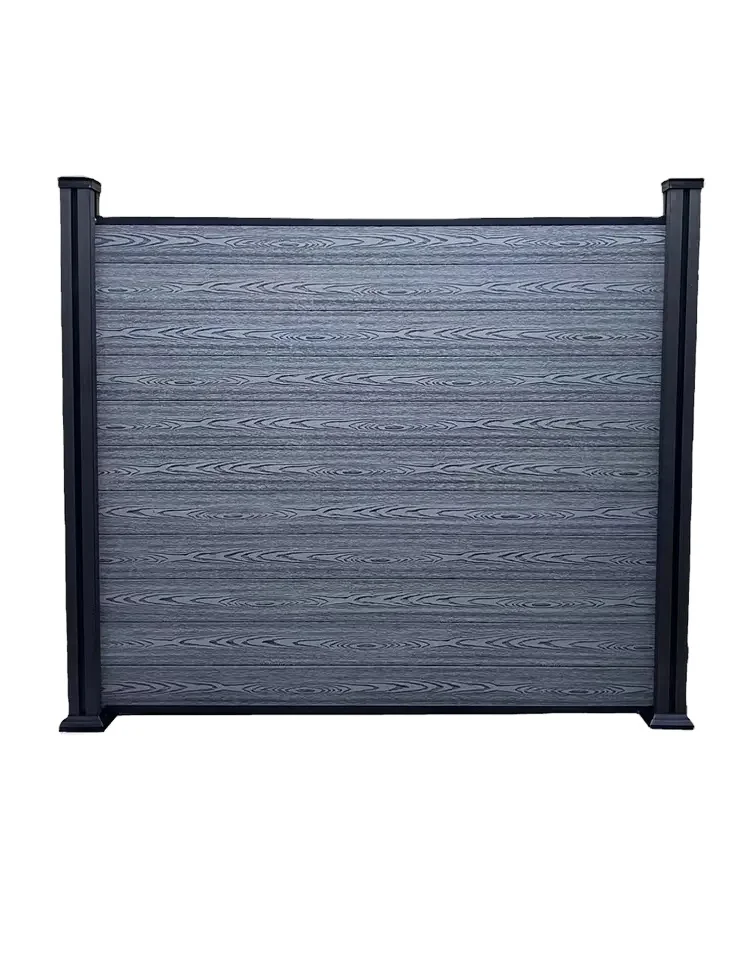 Alloy Frame Waterproof Garden Fence Boards Balcony WPC Composite Panels Australian Style 3D Model Number Wood Plastic Composite