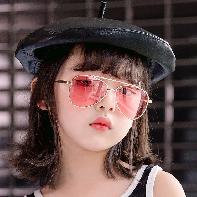 

DOISYER New children fashion frog polarized metal frame glasses resin lens kids sunglasses