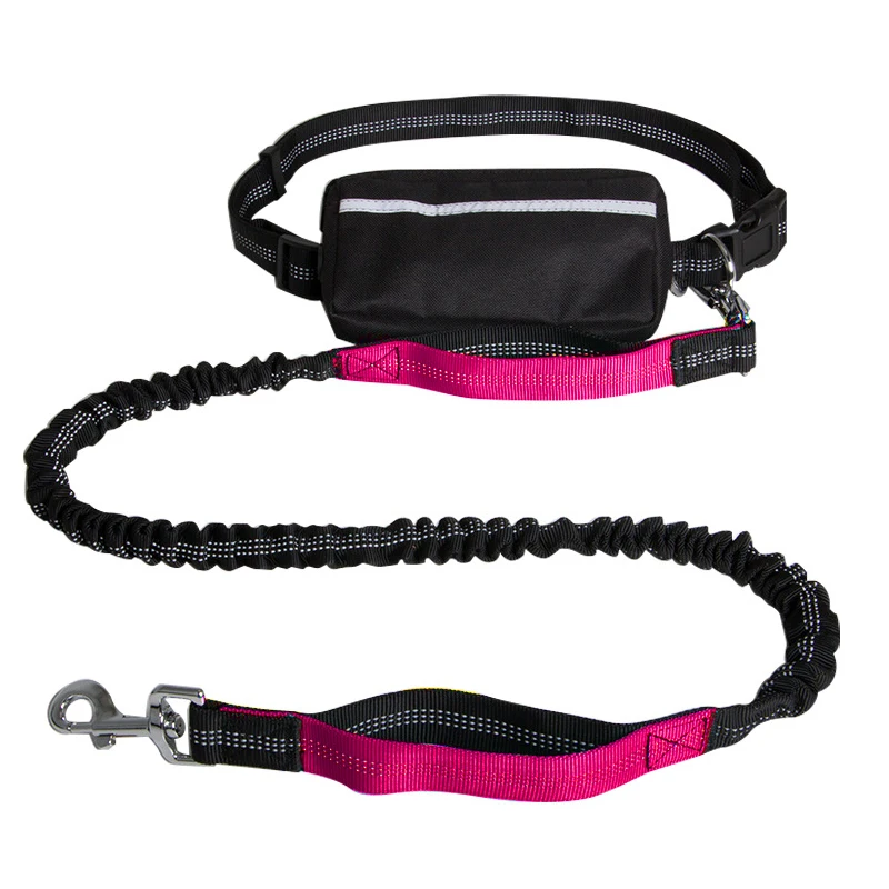 

Reflective Dog Supplies Pet Leash with Padded Handle First-Class Nylon Dog Running Leash Waist Bag, Picture shows