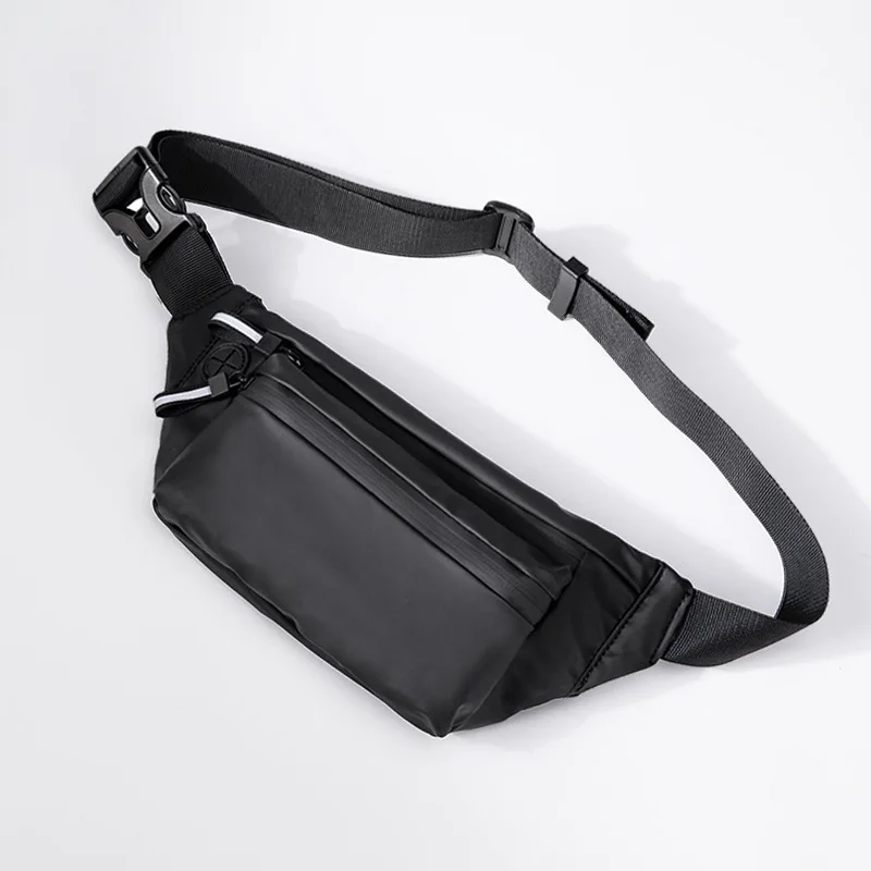 

Small crossbody bag men chest bag waist bag, Black