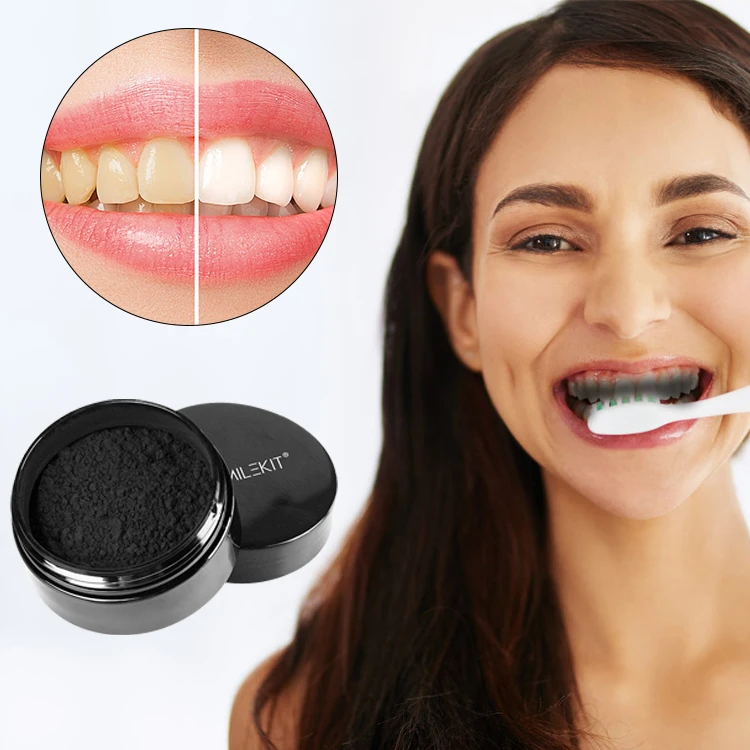 

Ce Certification 30g Activated Charcoal Powder Mint Flavor Charcoal Whitening Teeth with Private Logo, Black