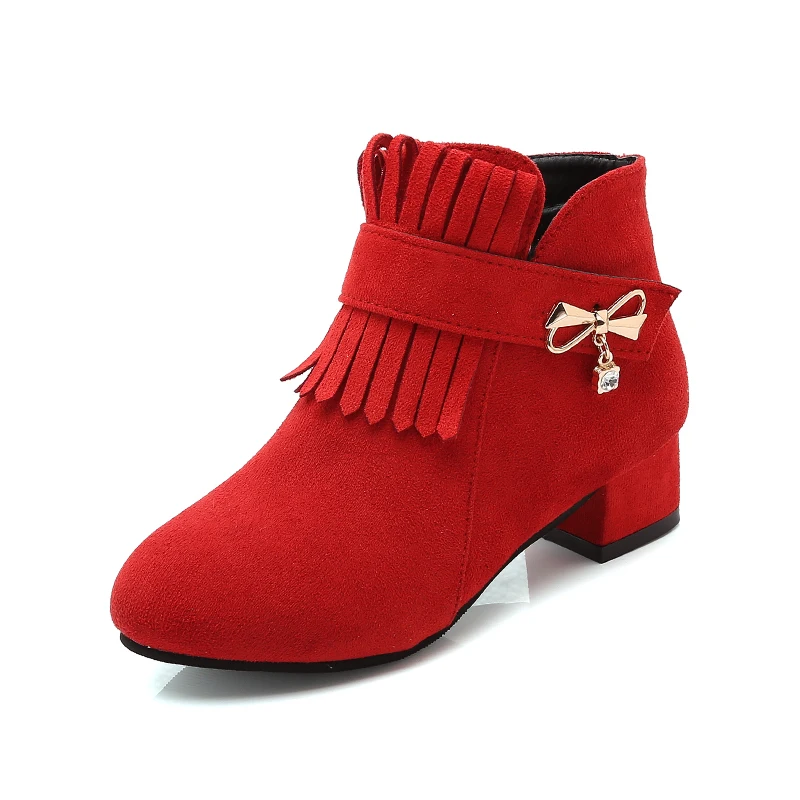 

2019 autumn Hot work beautiful girl princess shoes ,red womens shoes square heels