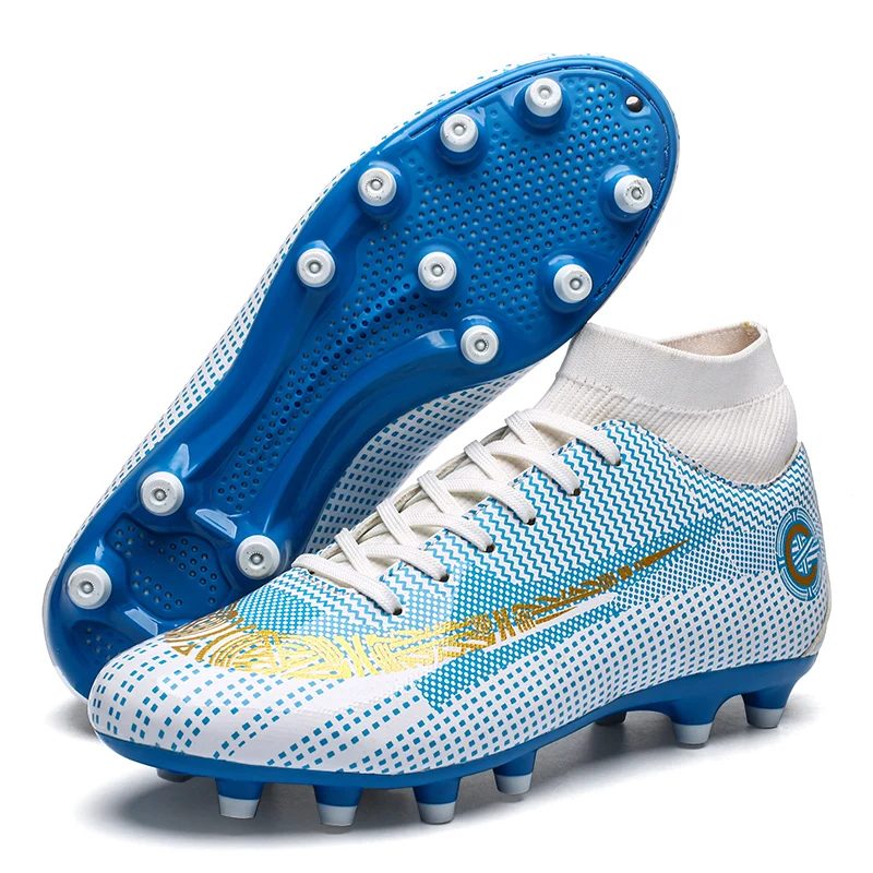 

ZuSheng Ronaldo football shoes men's and women's nail break children skid AG spike small prick K students sneaker
