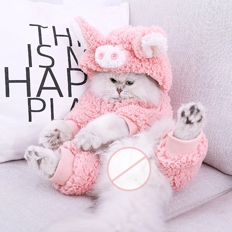 1pc Pet Plush Coat For Autumn/winter