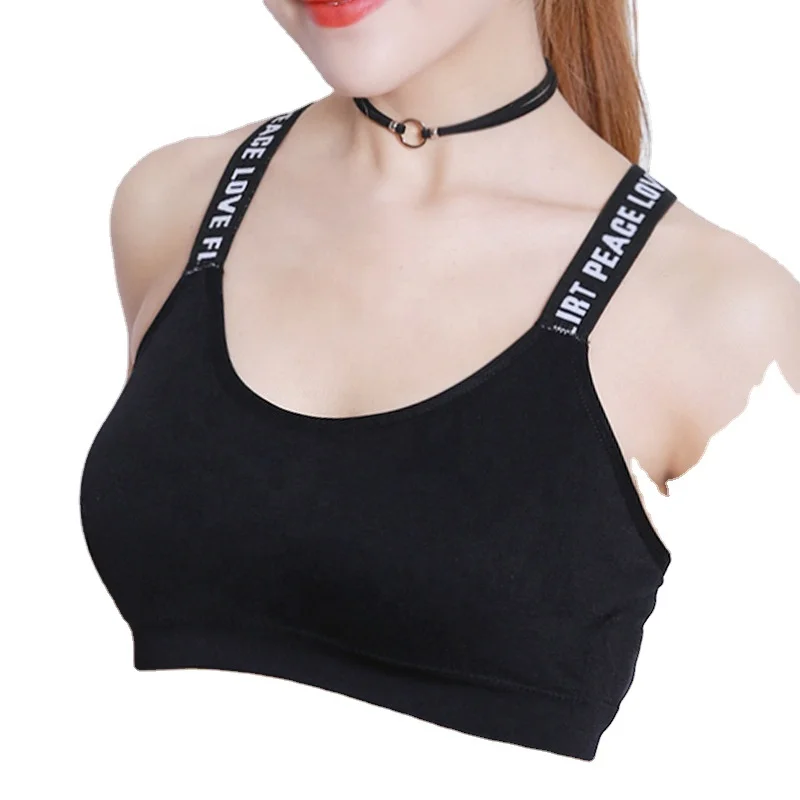 

TY Yoga Bra Women Sport Top  Cotton Sports Bra Thin Wrap Chest Bra Cotton Breathable Underwear For Female, Customized colors