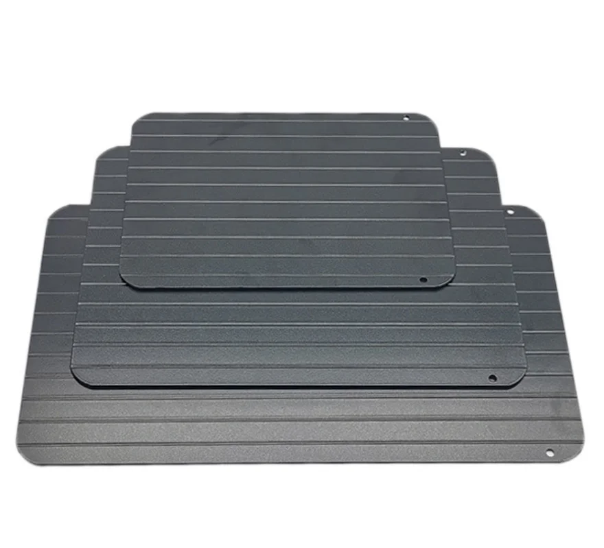 

Defrosting Tray Defrosts Frozen Food Quickly Thawing Tray and Multi Use Drip Pan Black Customized Tools Box Logo Style Packing