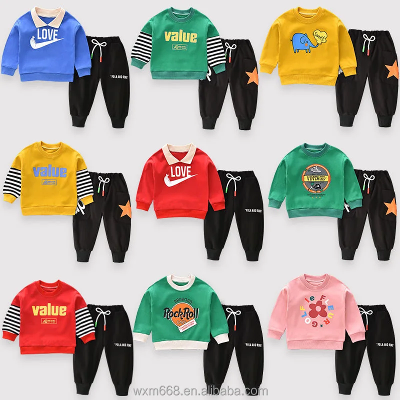 

Children's wear children's suit boys sweaters cheap wholesale new hoodie suit fashion girls