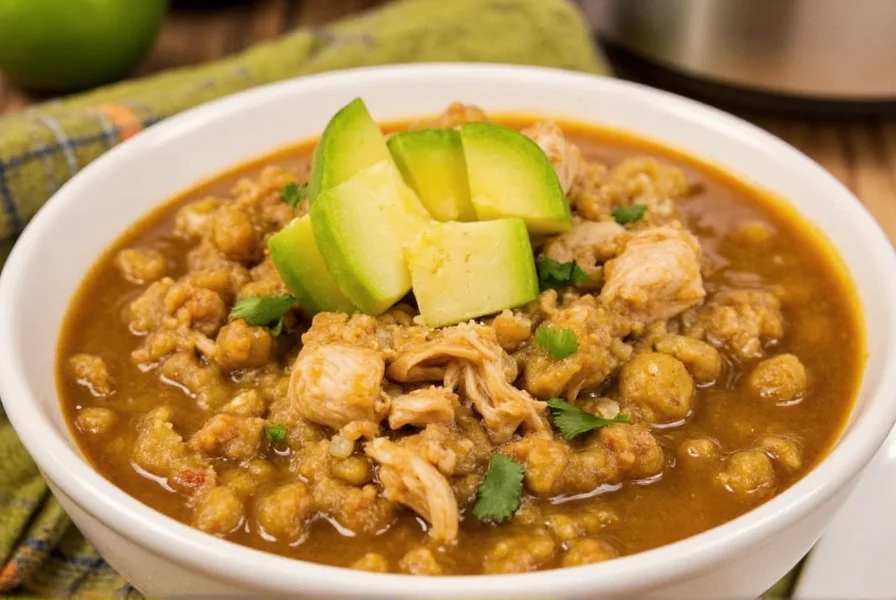 Easy Crock Pot Chicken Green Chili Recipe | 6-Ingredient Meal