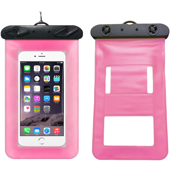 

Hanging Mobile Cover Light Pink Waterproof Bag Rain Pouch Armband Clip Pvc Carry Gym Cartoon Phonecase Dry Cell Phone, White,black,red,pink,orange,yellow,green,light blue,dark blue,purple