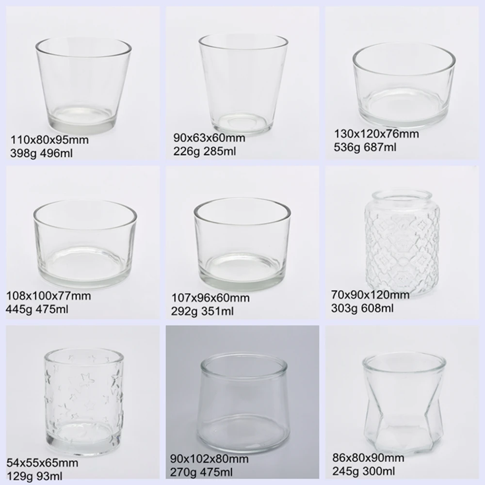glass candle cup