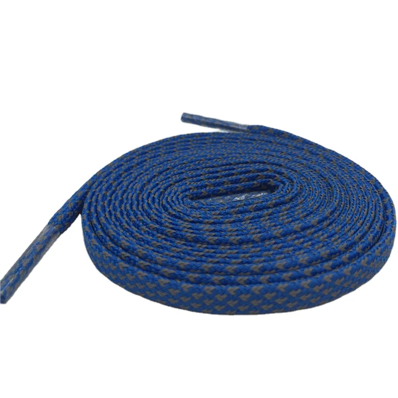 

Xuansi sports shoelaces with 3m reflective running shoes for laces blue lace suppliers, Customized pantone color+grey 3m