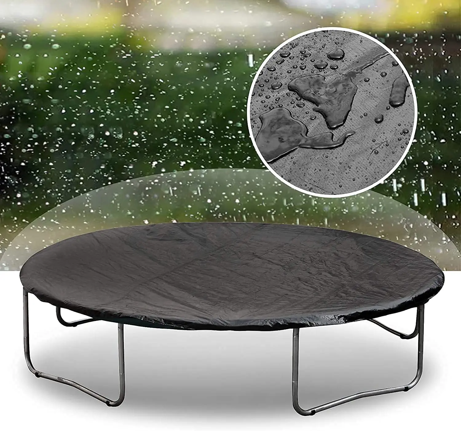 

6FT 8FT 10FT 16FT Outdoor net adult trampoline round trampoline black dustproof rain cloth weatherproof cover