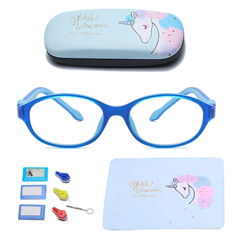 

Tr90 Frames For Kids Anti Blue Light Glasses Optic Glass, 8 colors