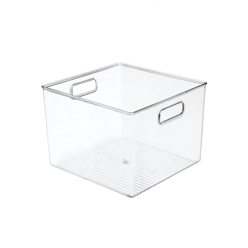 

Clear Storage Bins with Drawers Transparent Plastic Storage Bins with Handles for Kitchen Refrigerator, Transparent / clear