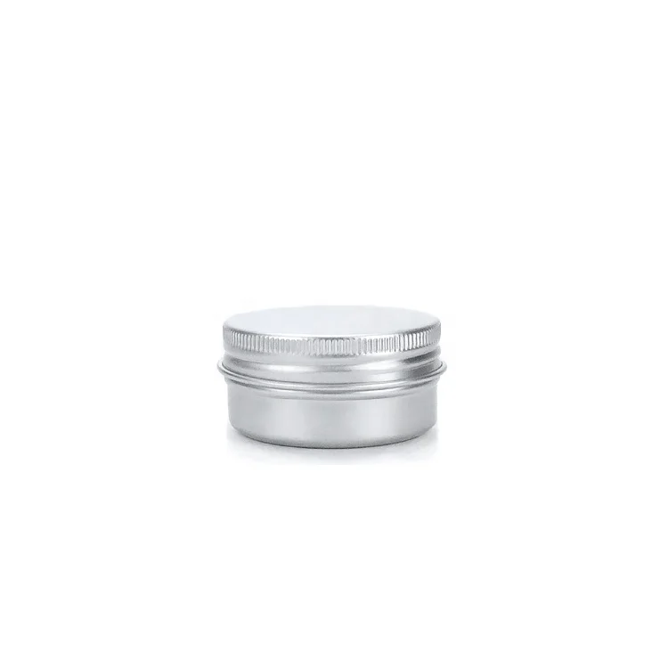 
30g High Quality Silver Aluminum Jars Cosmetic Round Metal Tin Box 