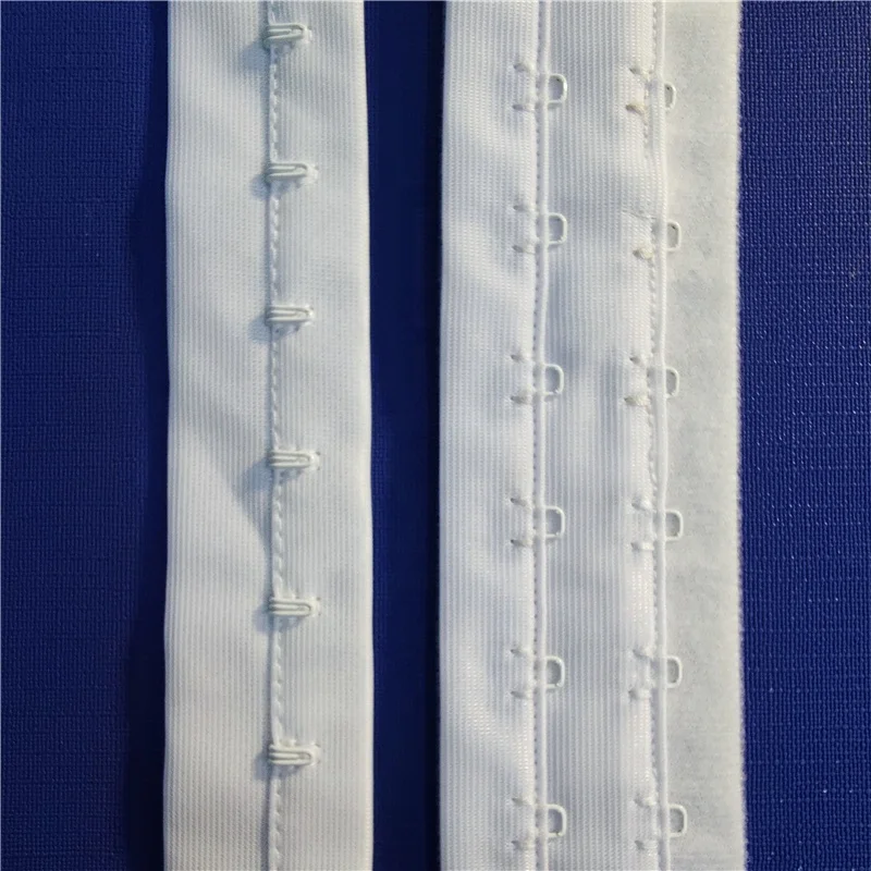 

factory wholesale 2 row coated color hook and eye tape for bra or corset TCHE02
