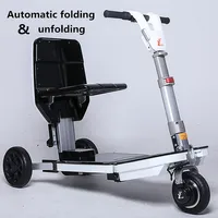 

Automatically fold&unfold portable 3 wheel mobility disabled adult luggage scooter for elderly