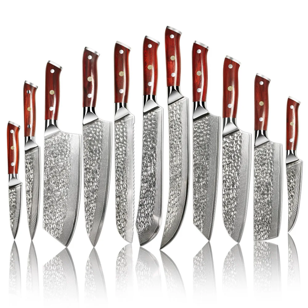 

Damascus Japanese Kitchen Knife Chef knife set damascus handmade Kitchen Knives Professional