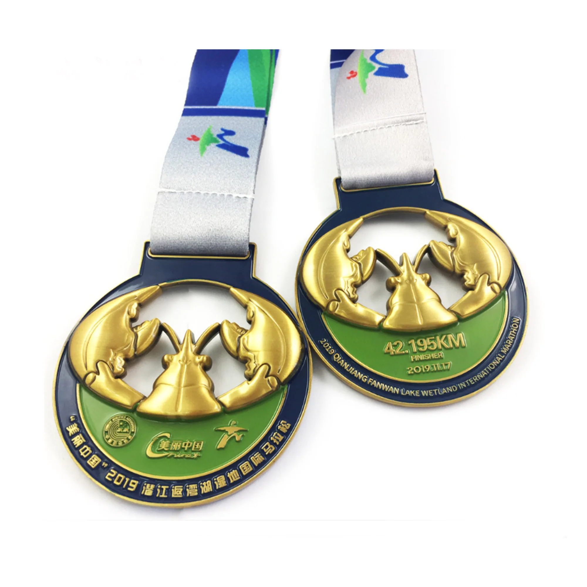 Medals Medal Folk Art Souvenir User-defined Logo and Zinc Alloy Metal Manufacturers of Custom 3D Running a Marathon Blank Sports supplier