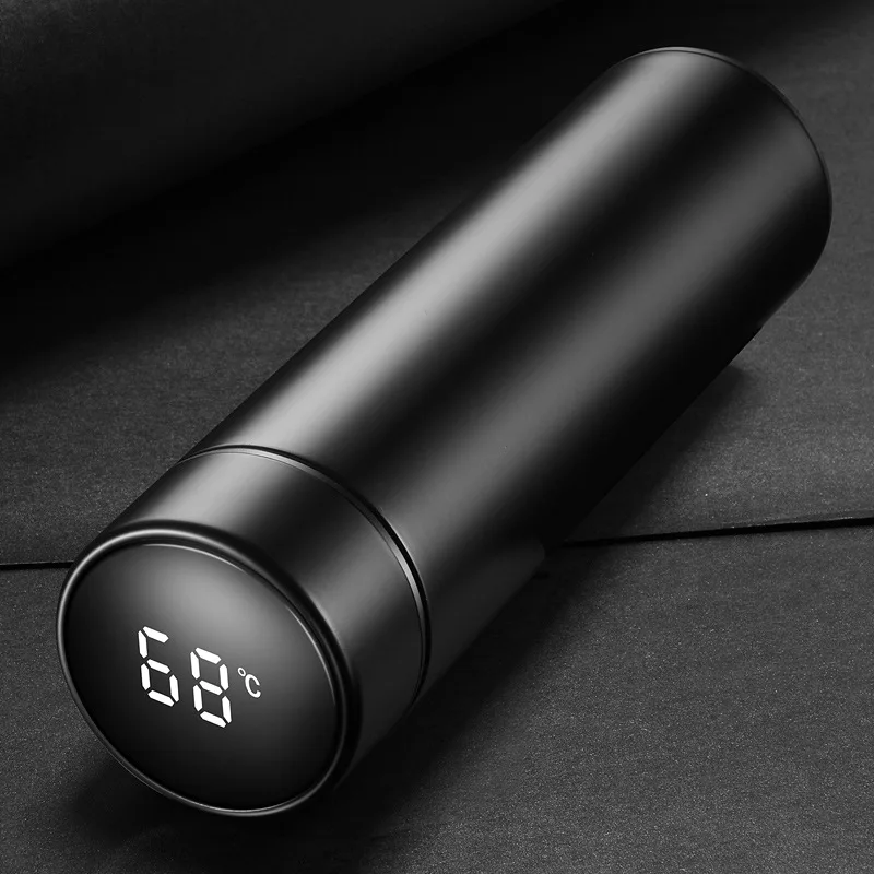 

Promo Custom Eco Friendly Stainless Steel LED Temperature Display Smart Thermos Vacuum Flask, White,black,red,pink,blue