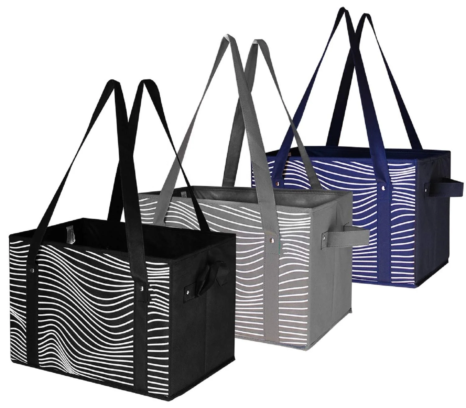 

With Logo Foldable Grocery Bag Tote, Customized color