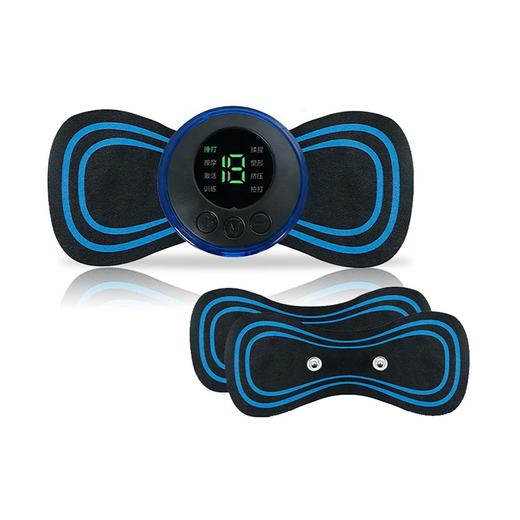 

LCD Display EMS Neck Stretcher Electric Massager 8 Mode Cervical Massage Patch Pulse Muscle Stimulator Portable Relief Pain