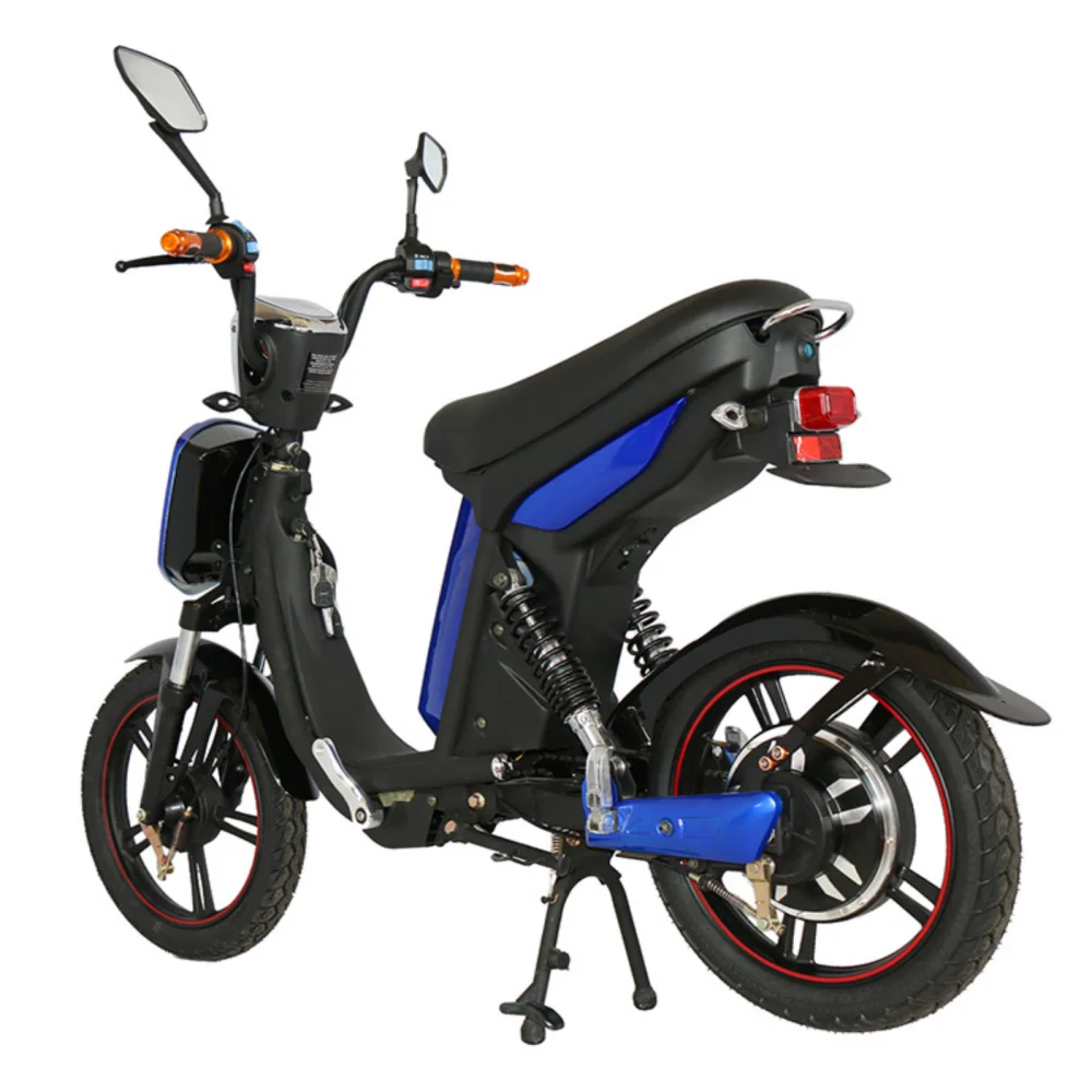 

16 inch 500W 48V big wheel tyres disc brake lead acid lithium battery big size cheap electric scooters bikes bicycle