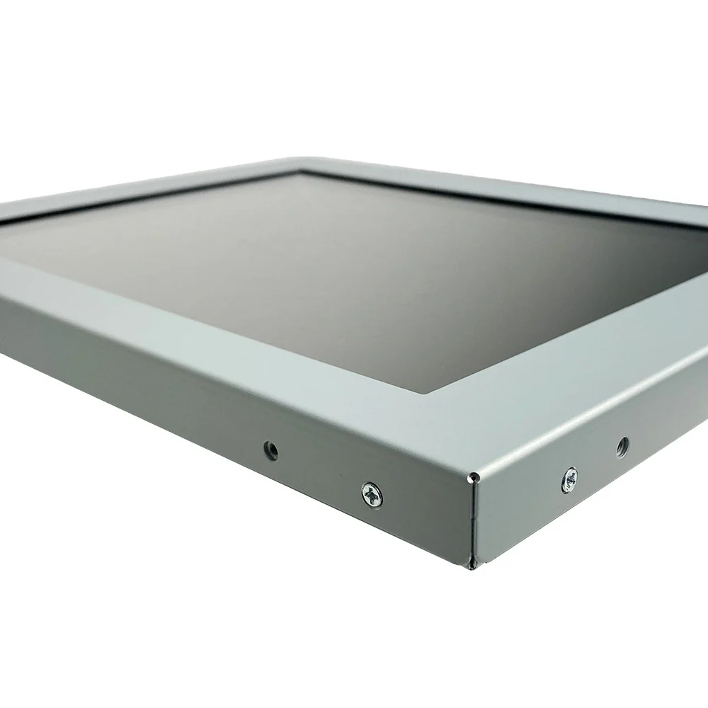

Factory supply OEM 12 inch Open frame LCD monitor High brightness Touch monitor for industrial with ultra-low power LED, Black