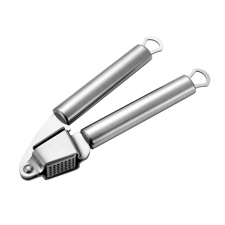 

Convenient Kitchen Gadget Newest Design All Stainless Steel Garlic Press, Sliver