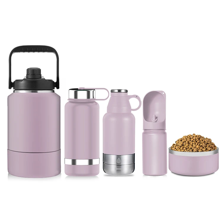 

Wholesale Custom Pet Products travel Feeder Food Water 32Oz Double Wall Metal Stainless Steel Cat Dog outdoor Bowls