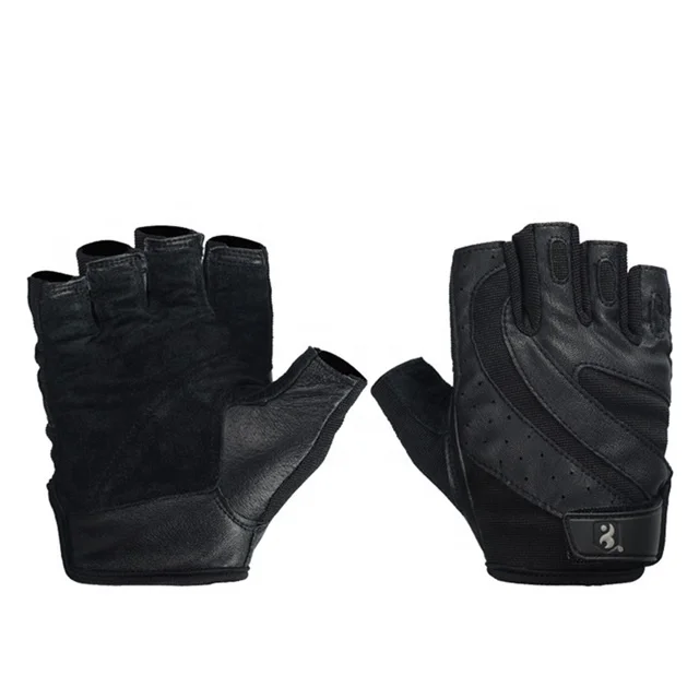 

Half finger custom training gym weight lifting gloves, Black