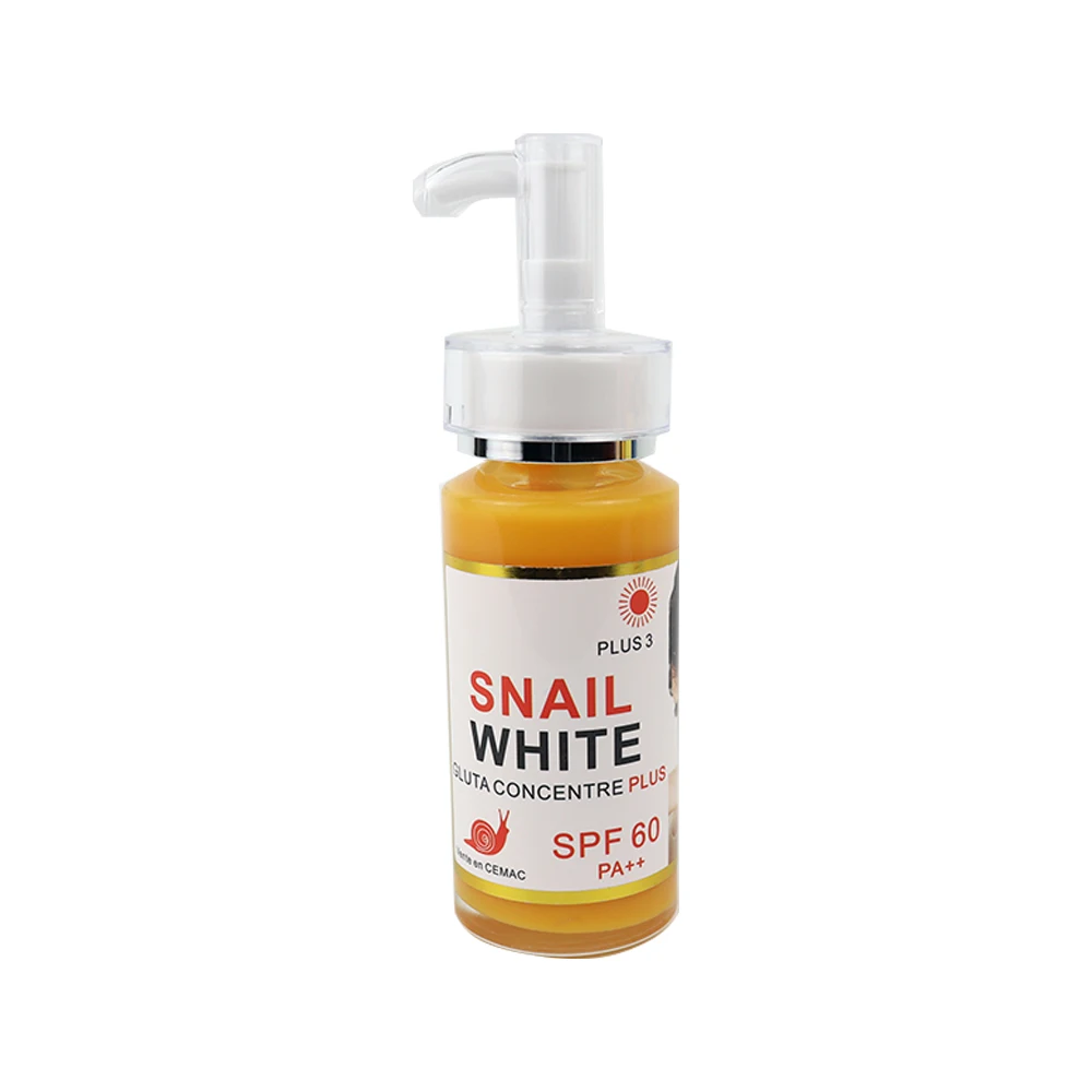 

Snail Serum 120ml Brightening Radiant Facial and Body Whitening Serum For Black Skin Gluta Concentre Plus Best Smoothing Remove