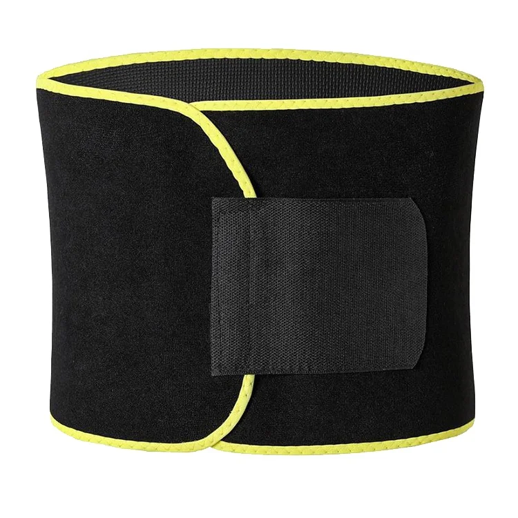 

3002 Wholesale Adjustable Sweat Waist Trainer Neoprene Slimming Belt Sauna Waist Trimmer Belt, 3 colors: yellow, black, pink