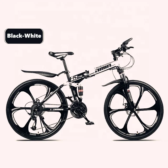 

Hot sales in 2020 folding mountain bike high-carbon steel mtb mountain bicycle mountainbike for adult student, Red black white blue