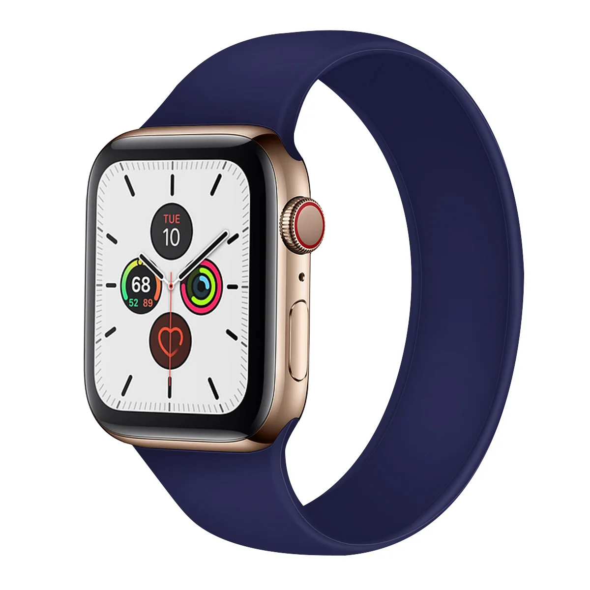 

Belt Strap Bracelet For Apple Series 6 Watch Band Solo Loop Elastic Silicone 44mm 40mm Bands for Apple Watch 6 SE Watch Band, 10 colors
