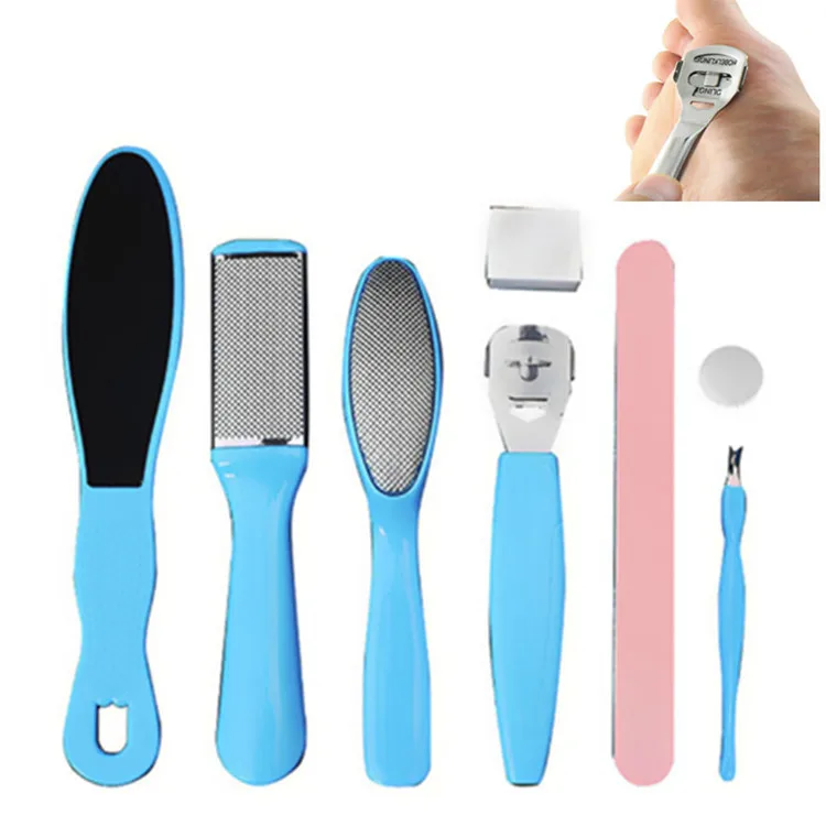 

Hot sell pedicure manicure nail cuticle clippers cleaner grooming kit tools set, Pink blue white