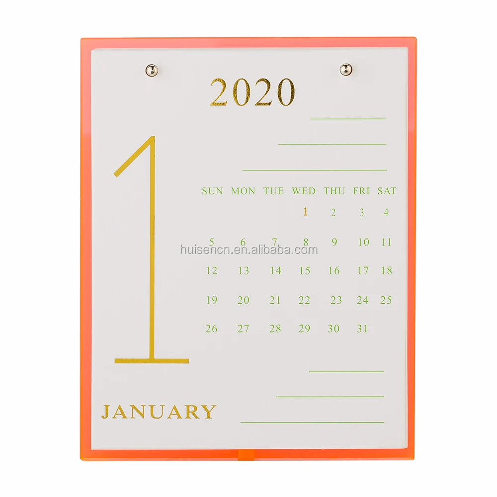 Plastic Display Holder Office Desktop Calendar Holder Customize Size