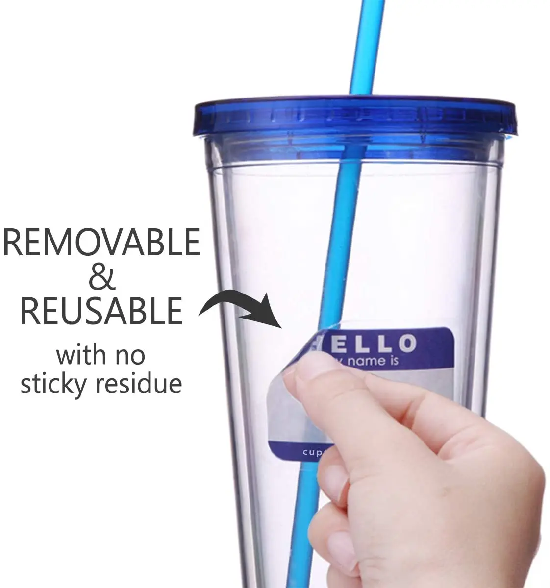 Clear Plastic Tumblers Water Bottle Double Wall Tumbler Cup With 