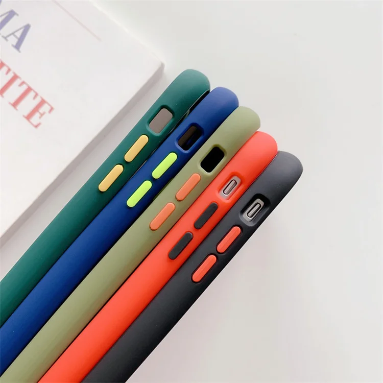 

Wholesale New Material TPU Silicone Phone Case for Iphone 11 Pro Max, Black,red,dark green,blue,granny grey,cherry powder, light blue