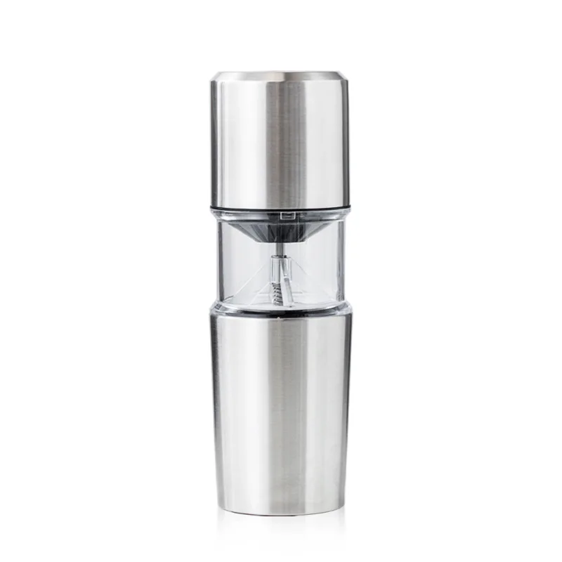 

New customized Portable Silver Usb Rechargeable burr Electric Ceramic Motor Small Cordless Coffee Grinder Mill