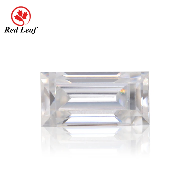 

Redleaf moissanite GRA certified small size rectangle shape VVS1 D color white moissanite