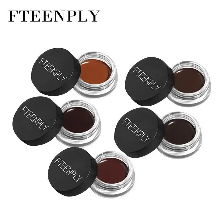 

FTEENPLY Brow Pomade Long Lasting Buildable Makeup Waterproof Eyebrow Cream Gel Beige Brown