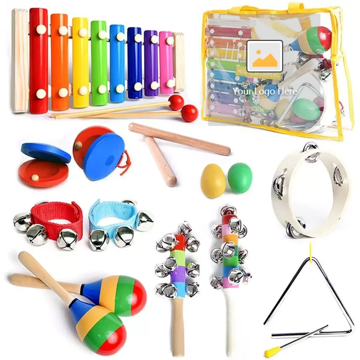 tout-petits enfants ensemble de jouets musicaux dapprentissage ensemble dinstruments de percussion éducatifs jouet en bois bande de rythme en bois pour enfants Ensemble de jouets Orff