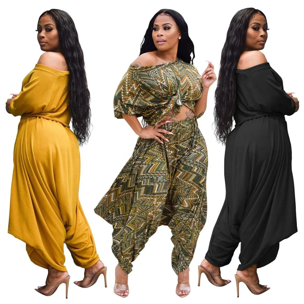 

B14357A New fashion casual women leisure 2 pcs pants set
