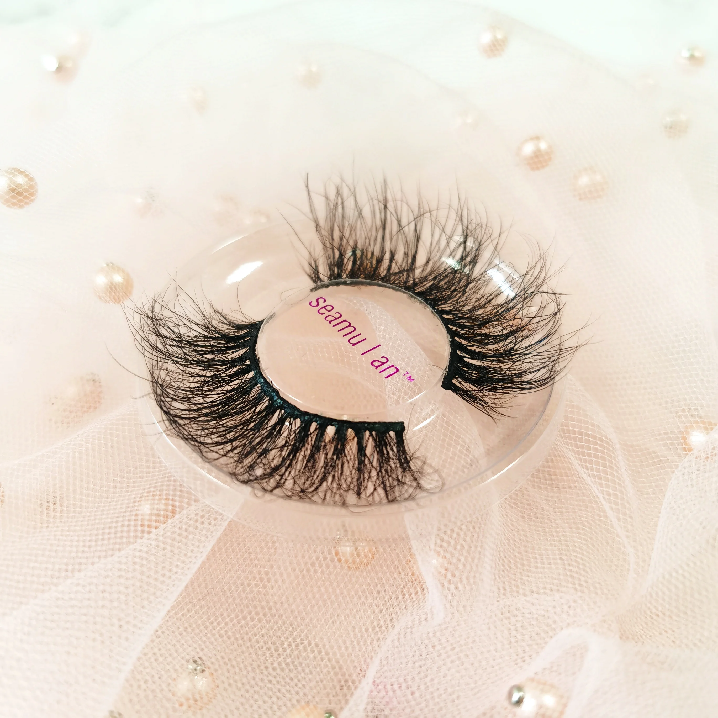 

Favorable price new black private label 25mm mink strip eyelashes packaging box