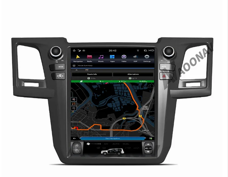 

AOONAV vertical screen 12.1 inch car Gps navigation for Toyota Fortuner Revo 2004-2015 car DVD Stereo player multimedia player