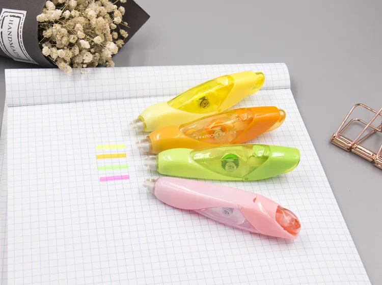 Fluorescent Highlighter Colored Tape,Retractable Mechanism Correction