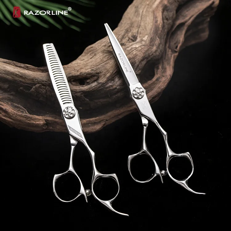 Ak15 Japan 440c Barber Shop Scissors Professional Cutting Thinning Use